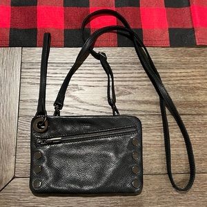 Hammitt wristlet black leather